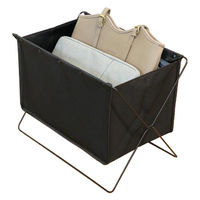 LIV PLUS ベストコ 荷物置き ボックス型 S 折りたたみ 収納 ブラック フロアーラック ND-3583 1個（直送品）