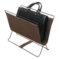 LIV PLUS ベストコ 荷物置き ハンモック型 折りたたみ 収納 ブラウン フロアーラック ND-3591 1個（直送品）