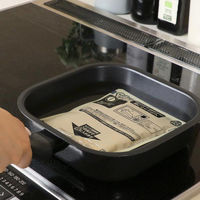 LIV PLUS フライパン 20cm IH ガス火対応 四角すぎる!フライパン ND-3632 1個（直送品）