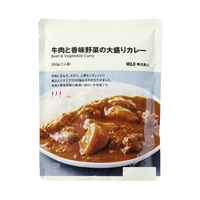 無印良品 牛肉と香味野菜の大盛りカレー ３００ｇ（１人前） 1セット（1袋×2） 良品計画