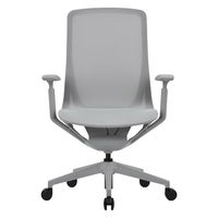 【車上渡し】アール・エフ・ヤマカワ アリア チェア 可動肘付 ライトグレー 1脚（直送品）