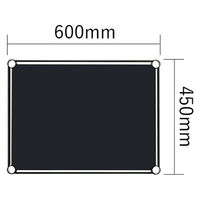【軒先渡し】エレクター ベーシックシリーズ フラットシェルフ 連結用天板 幅600×奥行450mm ブラック 1枚（直送品）
