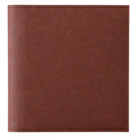 デザインフィル MDノートカバー [A5スクエア] 紙 ハードタイプA 茶 35664006 1個（直送品）