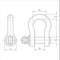 ダイドーハント DAIDOHANT タイガーシャックル 6.5トン用 (d)22mmx(D)25mm 10103260 1個（直送品）
