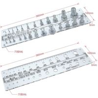 ダイドーハント DAIDOHANT アクリルねじチェッカー2種セット ボルト小ねじ ナットワッシャー用 00092604 1組(2個)（直送品）