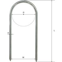 ダイドーハント DAIDOHANT ユニクロV字カン「15本入」 5×130 10195636 1袋(15本) 683-2203（直送品）
