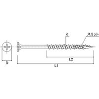 DAIDOHANT 万能パワービスEX PRO(小箱)全ねじ(約600本入) (径:d)3.8×(全長:L1)25mm 00046200（直送品）
