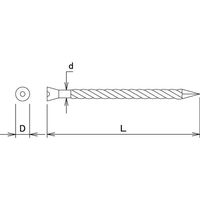 ダイドーハント DAIDOHANT フロアー釘 (径:d)2.4x(長さ:L)50mm(約50本入) 10179973 1パック(50本)（直送品）