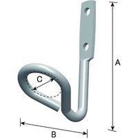 ダイドーハント DAIDOHANT ロープフック (フック金具) 10102113 1個 699-8183（直送品）