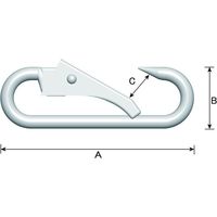ダイドーハント DAIDOHANT ステンレス 247Aキャッチ(バネ式) 10102067 1個 699-8195（直送品）