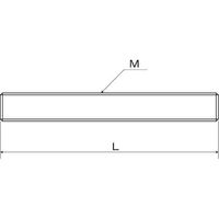 SUNCO ユニクロ SNB7 寸切(平先) 12X85 (1本入) C1-24-0510-0120-0850-01 1本（直送品）