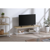 【軒先渡し】アイリスオーヤマ カラーメタルラック ローボード 幅1010×奥行310×高さ300mm ホワイト 1台（直送品）