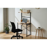 【軒先渡し】アイリスオーヤマ タワー型デスク 幅600×奥行420×高さ1275mm ナチュラル/ブラック 1台（直送品）