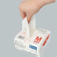 川西工業　検査検診用ニトリルグローブ ニトリーン ホワイト M M008M 1袋（125枚入）