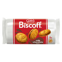 クッキー ビスケット 輸入菓子 個包装 お配り菓子 ロータス　ビスコフサンドミルクチョコレート 5枚入 1セット（1個×6）