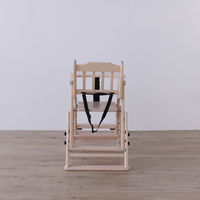 平インテリア産業 おりたたみベビーチェア 生後7か月から 天然木 ホワイト TC-202T WH 1台（直送品）