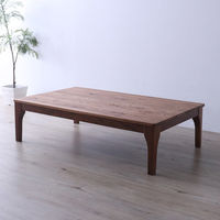 平インテリア産業 R.O 布団が掛けれるテーブル 135×80cm ブラウン TD-2502L BR 1台（直送品）