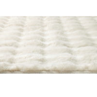 アイリスオーヤマ はがして洗える Ｈａｇａｓｈ カバーラビットファー調 幅1850×奥行2400mm ホワイト 1枚（直送品）