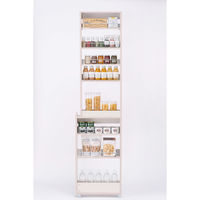 アイリスオーヤマ キッチン隙間収納ラック 幅118×奥行445×高さ1810mm ホワイト 1台（直送品）