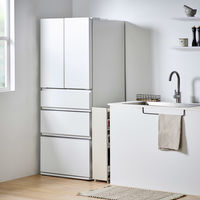 アイリスオーヤマ キッチン隙間収納ラック 幅180×奥行445×高さ827mm ホワイト 1台（直送品）