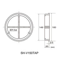 清水 仮枠アンカー(パイプ仮枠止) SH-V150TAP 1個（直送品）