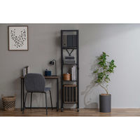 アイリスオーヤマ 組立簡単 連結スチールラック 幅360×奥行345×高さ1592mm ヴィンテージブラウン 1台（直送品）