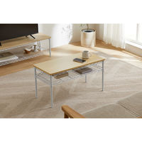 アイリスオーヤマ カラーメタルラック テーブル 幅760×奥行360×高さ400mm ホワイト 1台（直送品）