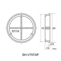 清水 仮枠アンカー(パイプ仮枠止) SH-V75TAP 1セット(1個×20)（直送品）