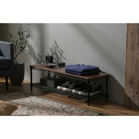 アイリスオーヤマ カラーメタルラック ローボード 幅1010×奥行310×高さ300mm ブラック 1台（直送品）