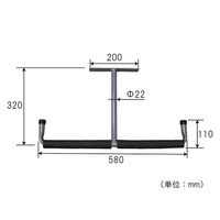 フジテックジャパン 多目的パイプハンガー T型 多目的フック 農業・物置・倉庫など 1100100016722 1個（直送品）