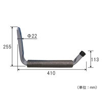 フジテックジャパン 多目的パイプハンガー L型 多目的フック 農業・物置・倉庫など 1100100016723 1個（直送品）