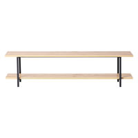 アイリスオーヤマ ＡＶボード 幅1200×奥行297×高さ300ｍｍ ナチュラル/ブラック 1台（直送品）