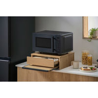 アイリスオーヤマ レンジ下収納 幅450×奥行395×高さ166ｍｍ ナチュラル/ブラック 1台（直送品）