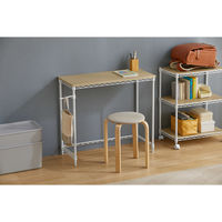 アイリスオーヤマ カラーメタルラック デスク 幅810×奥行360×高さ720ｍｍ ホワイト 1台（直送品）