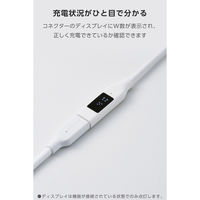 電力表示液晶搭載 USB Type-C 延長ケーブル 1m PD240W対応 ホワイト MPA-CCWE10WH エレコム 1個（直送品）