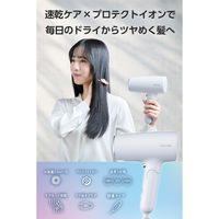 ドライヤー 速乾 大風量 プロテクトイオン 静電気抑制 低温ケアモード搭載 ブルーグレー TD561A-H テスコム 1個（直送品）