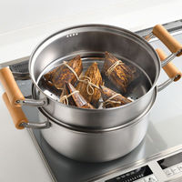 和平フレイズ 千歳 IH対応木柄深型二段蒸し器25cm CS-061 1個（直送品）