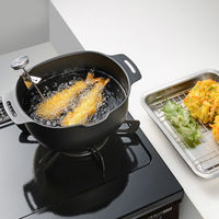 和平フレイズ 燕三 IH対応鉄楕円型揚げ鍋20×17(温度計付) EM-095 1個（直送品）