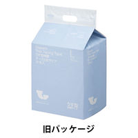 旧パッケージ【大人用おむつ/テープ止め】アスクル×エルモアいちばん うす型伸縮テープ止め　重ね貼りクロステープ　Lサイズ　1箱（17枚入×4パック） オリジナル