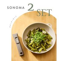 フライパン24cm 取っ手 2点セット IH・ガス火対応 SONOMA グレージュ LV-0401 1個 LIV PLUS