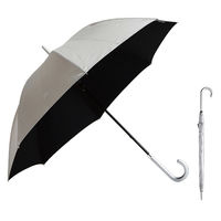 ウォーターフロント 銀行員の日傘60cm シルバー×4本 BKUV160SH-SL 1セット（直送品）