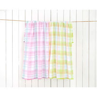 小杉善 アクアチェックバスタオル2色組 60×120cm ZGTF-601-2 1セット(2枚入)（直送品）