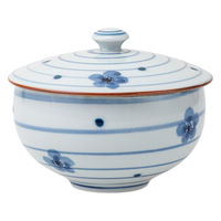 西海陶器 波佐見焼 流水梅ちらし 蓋付汲出3個組 54370 1箱（直送品）