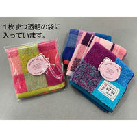 日繊商工 ほんの気持ちですのタグ付きのチェック柄ハンカチ(柄込) AC-TC-kimoti-tag-50 1箱(50枚入)（直送品）