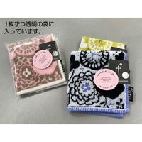 日繊商工 ほんの気持ちですのタグ付きハンカチ:fufu花柄(柄込) fuhana-kimoti-tag-30 1箱(30枚入)（直送品）
