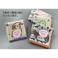 日繊商工 ほんの気持ちですのタグ付きハンカチ:アニマル柄(柄込) NFanim-kimoti-tag-50 1箱(50枚入)（直送品）