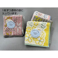 日繊商工 ありがとうございますのタグ付きハンカチ:花柄(柄込) NFhana-arigat-tag-50 1箱(50枚入)（直送品）