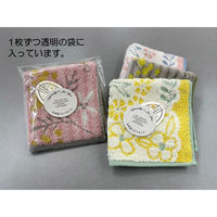 日繊商工 お世話になりましたのタグ付きハンカチ:花柄(柄込) NFhana-osewa-tag-50 1箱(50枚入)（直送品）