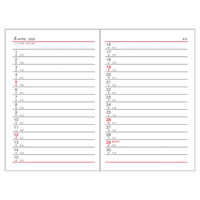 ダイゴー 【2026年4月版】手帳サイズ ミニ 1週間+横罫 月曜始まり ブラック E1101 1冊（直送品）