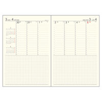 ダイゴー 【2026年4月版】ノートタイプ A5対応 バーチカル 薄型 月曜始まり レッド E9331 1冊（直送品）